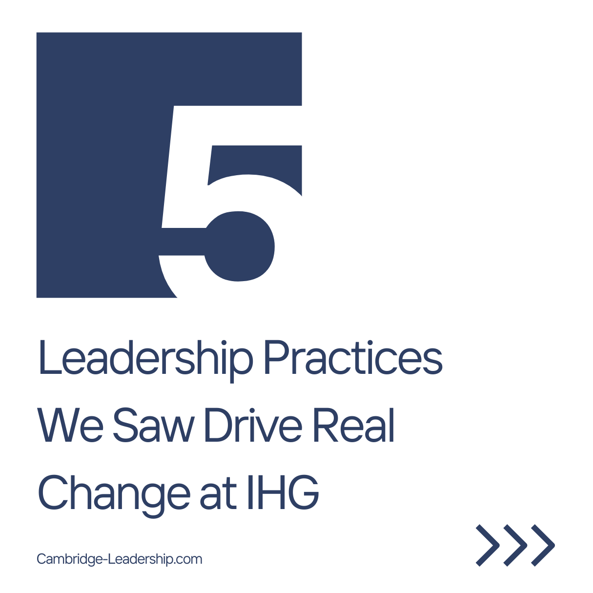 Five Leadership Practices at IHG